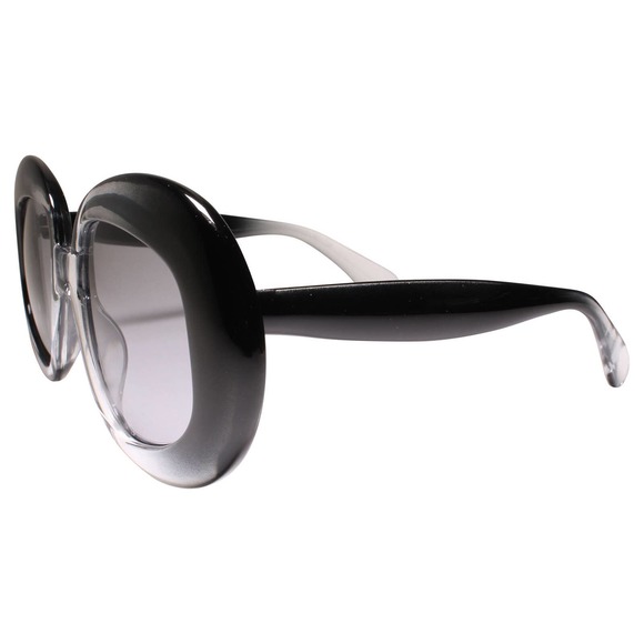 Stunning Exaggerated Oversized Bold Frame Black Womens Sunglasses - Picture 3 of 3